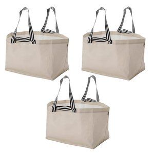 Ikea Shopping Bag  3 PACK GÖRSNYGG Beige Tote Bag